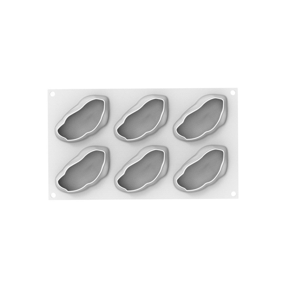 6 Forme - Silikomart Pistacchio 120 Stampo Dolci Frutta Realistica In Silicone Cutter Incluso