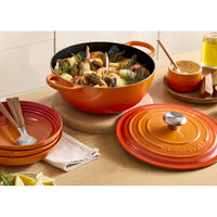 26 cm - Le Creuset Evolution Marmitta Casseruola Rotonda In Ghisa Vetrificata