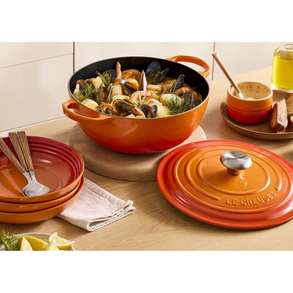 26 cm - Le Creuset Evolution Marmitta Casseruola Rotonda In Ghisa Vetrificata