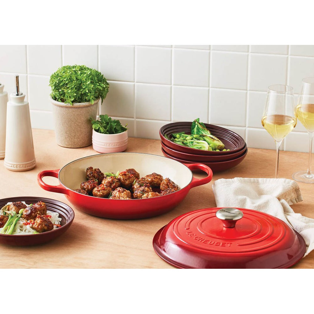 26 cm - Le Creuset Evolution Tegame Basso Rotondo In Ghisa Vetrificata