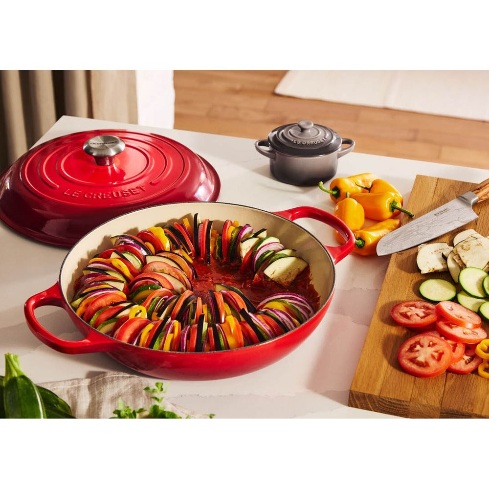 28 cm - Le Creuset Evolution Tegame Basso Rotondo In Ghisa Vetrificata