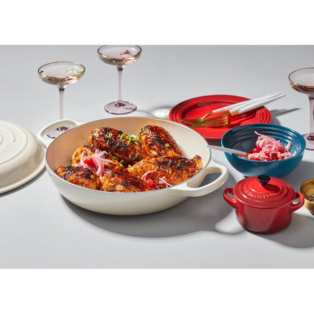 28 cm - Le Creuset Evolution Tegame Basso Rotondo In Ghisa Vetrificata