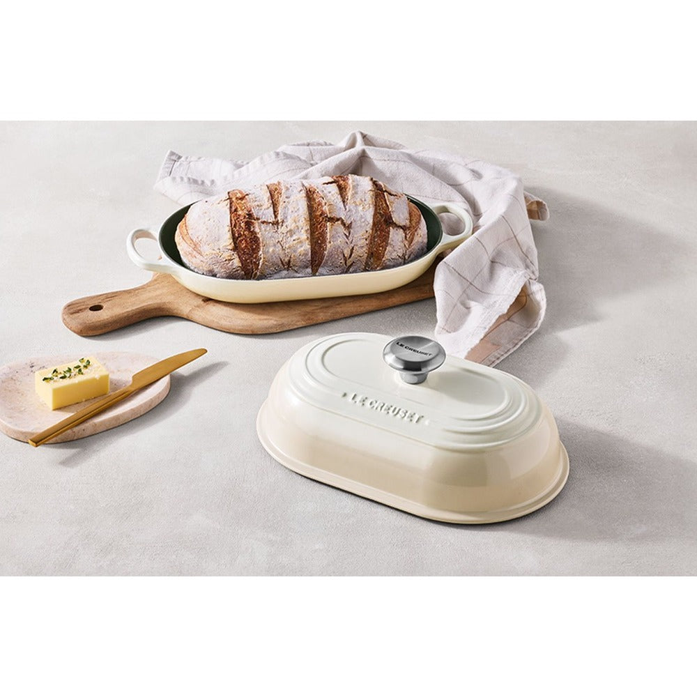 29 cm - Le Creuset Evolution Cocotte Per Pane Ovale In Ghisa Vetrificata