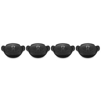 13 cm - Le Creuset Gourmand Mini Tegame Con Coperchio Set 4 Pz