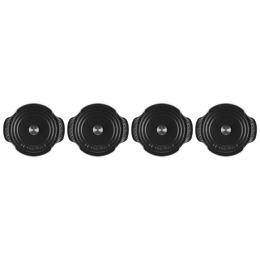 13 cm - Le Creuset Gourmand Mini Tegame Con Coperchio Set 4 Pz