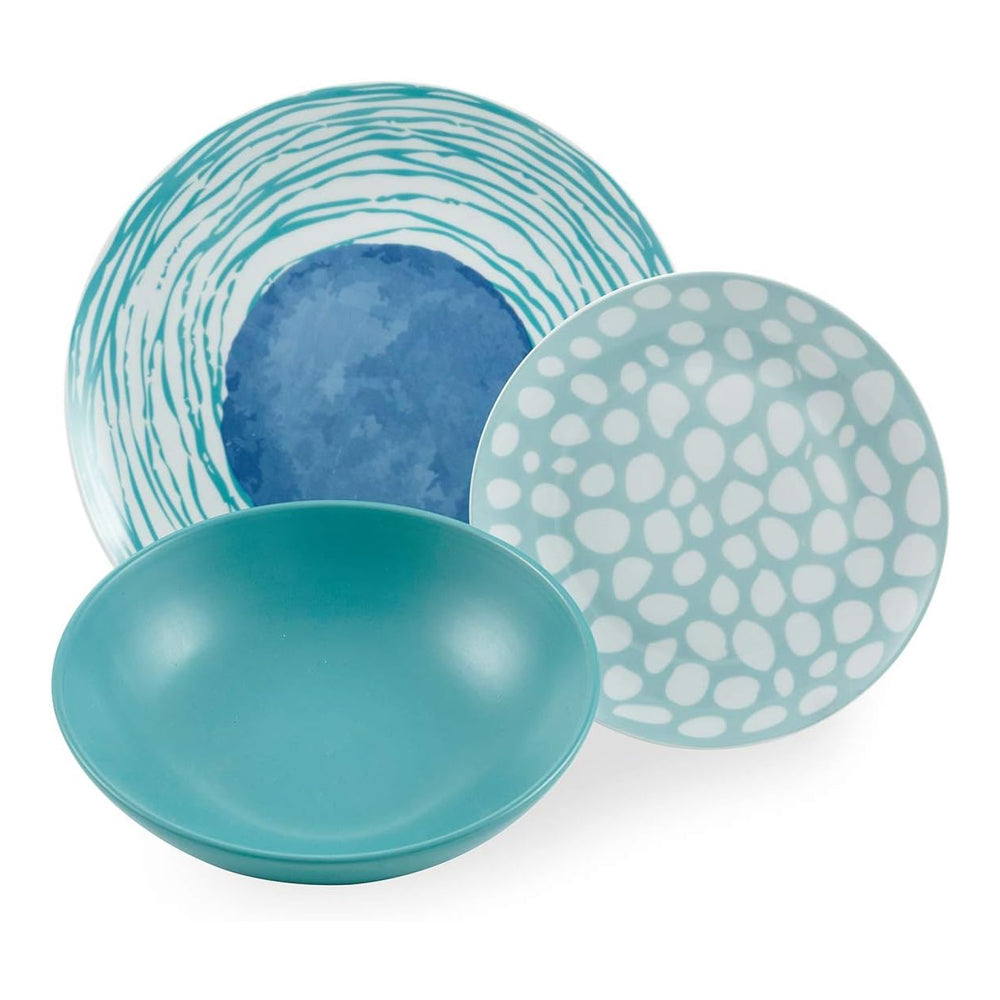 Marea Colored Porcelain Dinnerware Set 18 Pcs