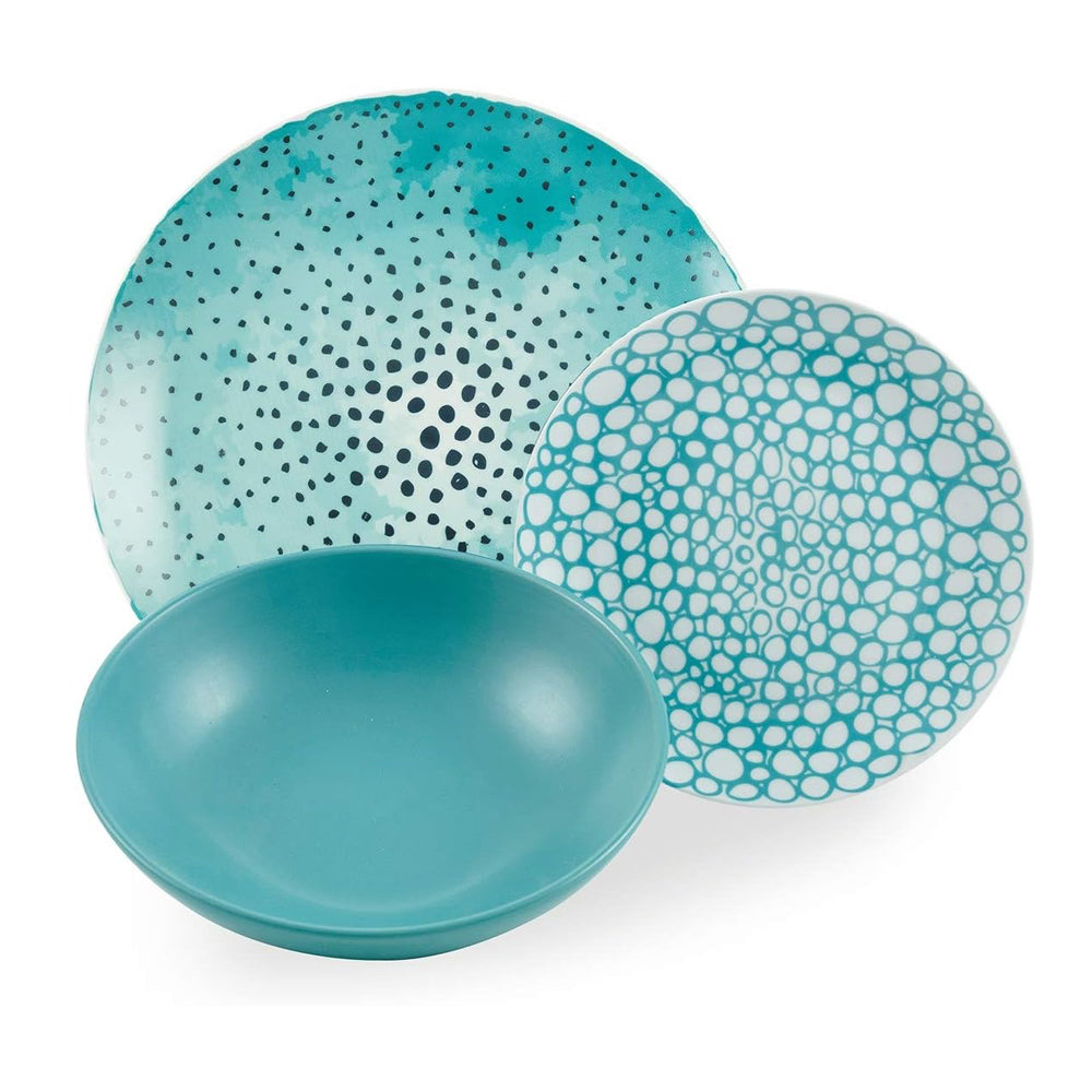 Marea Colored Porcelain Dinnerware Set 18 Pcs