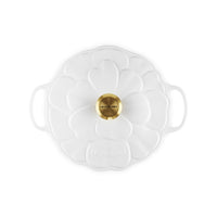 26 cm - Le Creuset Evolution Cocotte Rotonda Con Coperchio a Fiore In Ghisa Vetrificata