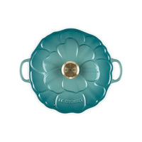 26 cm - Le Creuset Evolution Tegame Basso Rotondo Con Coperchio a Fiore In Ghisa Vetrificata