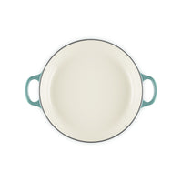 26 cm - Le Creuset Evolution Tegame Basso Rotondo Con Coperchio a Fiore In Ghisa Vetrificata