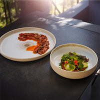 13 cm - Gemscape Sabbia Coppetta In Porcellana Set 4 Pz