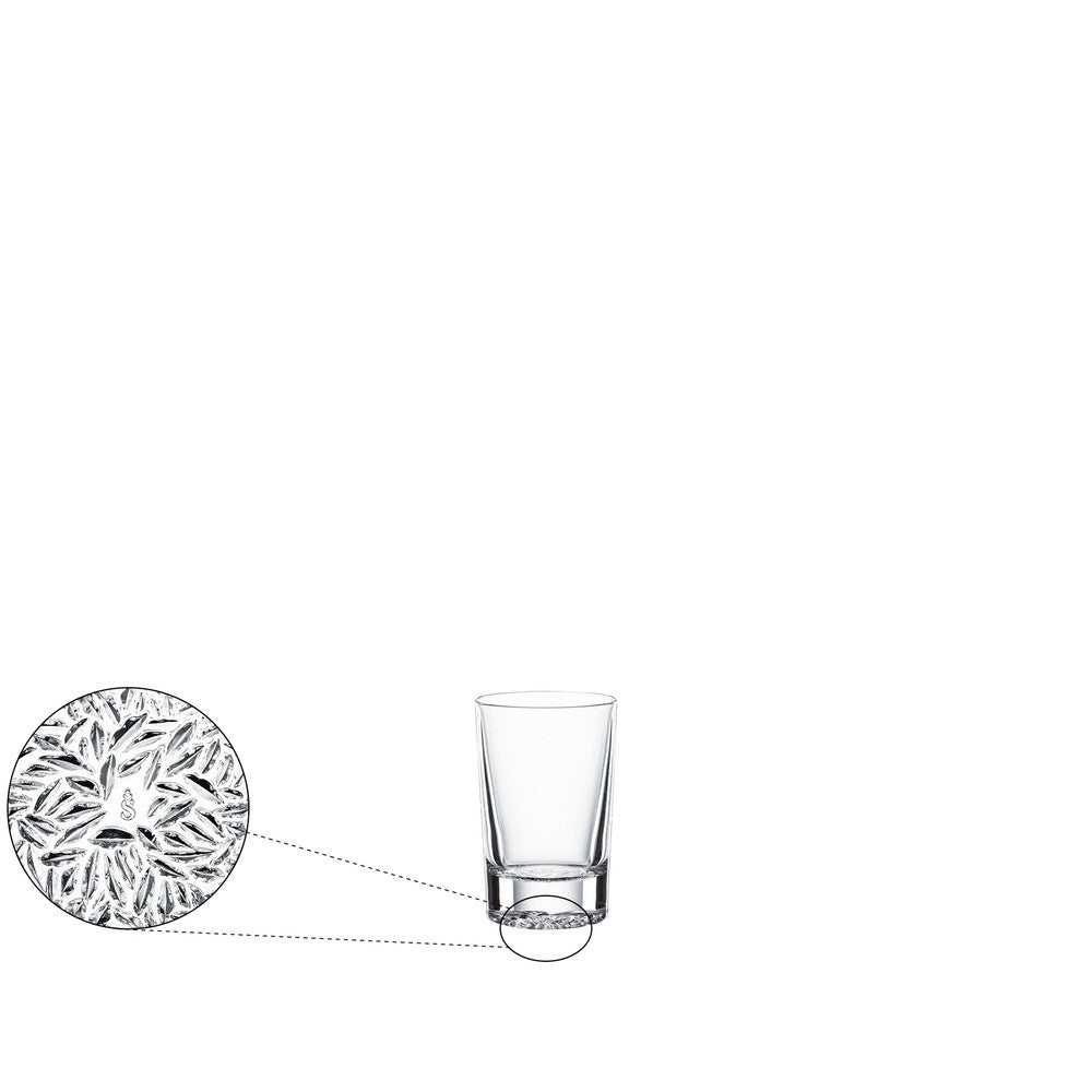 5.5 cl - Spiegelau Lounge 2.0 Bicchiere Shot In Vetro Cristallino - Set 4 Pz