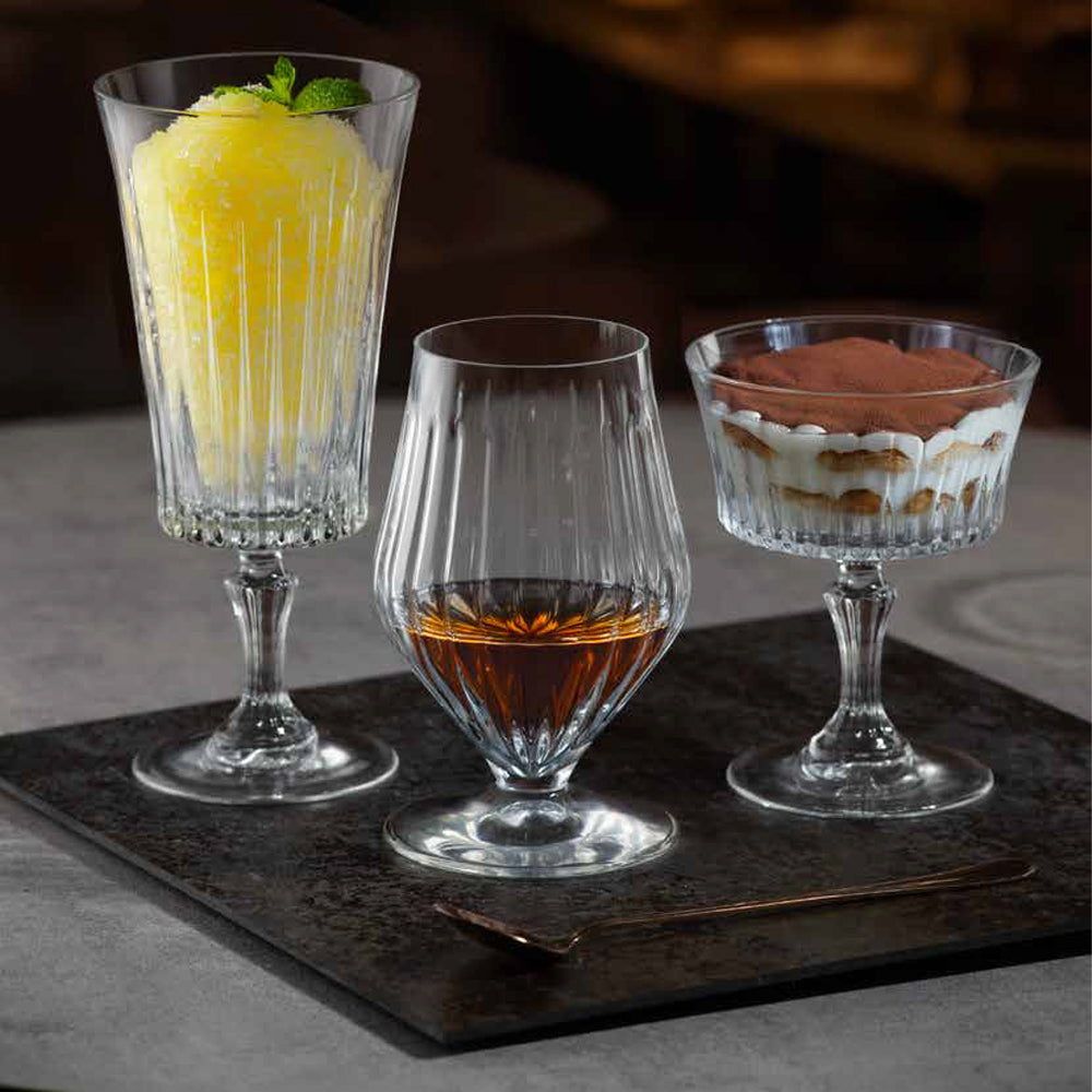 26 cl - RCR Cristalleria Italiana Timeless Coppa Dessert In Vetro Cristallino Luxion Set 6 Pz