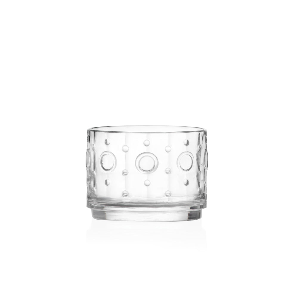 17 cl - RCR Cristalleria Italiana Circus Bicchiere Cocktail Rock In Vetro - Set 6 Pz