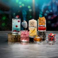 17 cl - RCR Cristalleria Italiana Circus Bicchiere Cocktail Rock In Vetro - Set 6 Pz