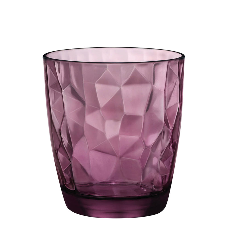30.5 cl - Diamond Bicchiere Acqua in Vetro - Set 6 Pezzi