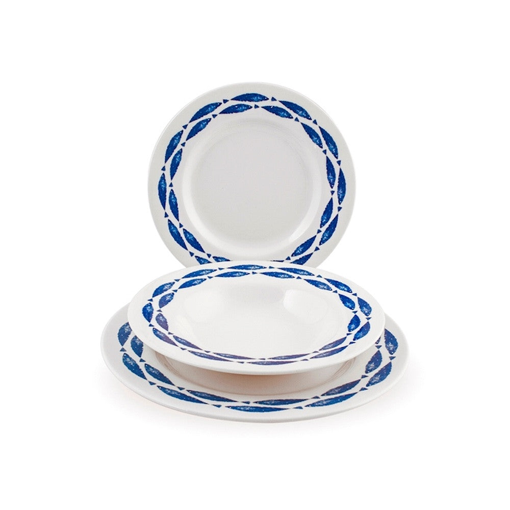 Churchill Sealife James Sadler & Sons Servizio Piatti In Terracotta - Set 18 Pz