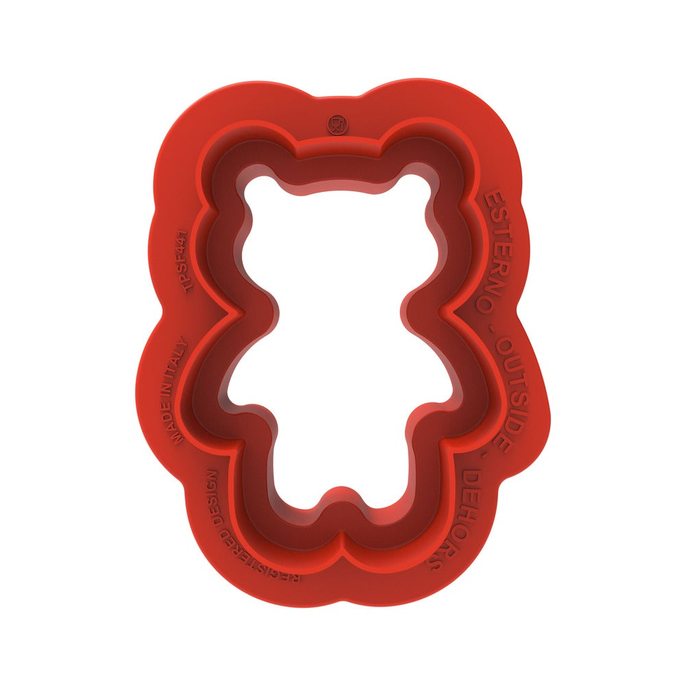 8 Forme - Silikomart Teddy Bear 68 Stampo Dolci Con Cutter In Silicone