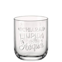 39.5 cl - Graphica Verre à eau en verre décoré - Lot de 6