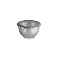 Le Creuset Acciaio Inox Ciotola per Impasto In Acciaio Inox Con Coperchio in Vetro e Bordo In Silicone