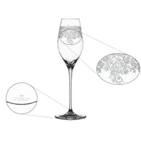 30 cl - Spiegelau Arabesque Calice Flute Champagne In Vetro Cristallino - Set 2 Pz