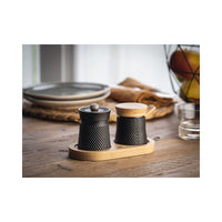 cm - Peugeot Bali Fonte Set Macina Sale & Macina Pepe In Ghisa smaltata e Legno - Set 2 Pz