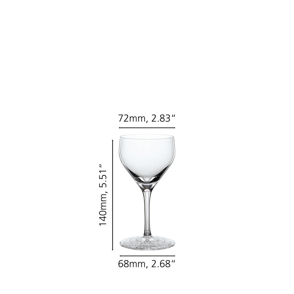15 cl - Spiegelau Perfect Serve Collection Calice Cocktail Nick & Nora In Vetro Cristallino - Set 4 Pz