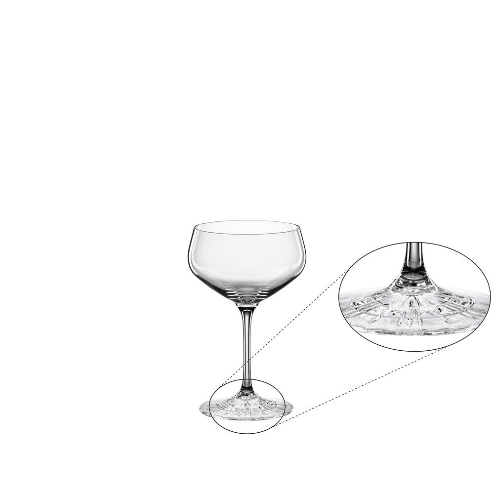 23.5 cl - Spiegelau Perfect Serve Collection Calice Cocktail Coupette In Vetro Cristallino - Set 4 Pz