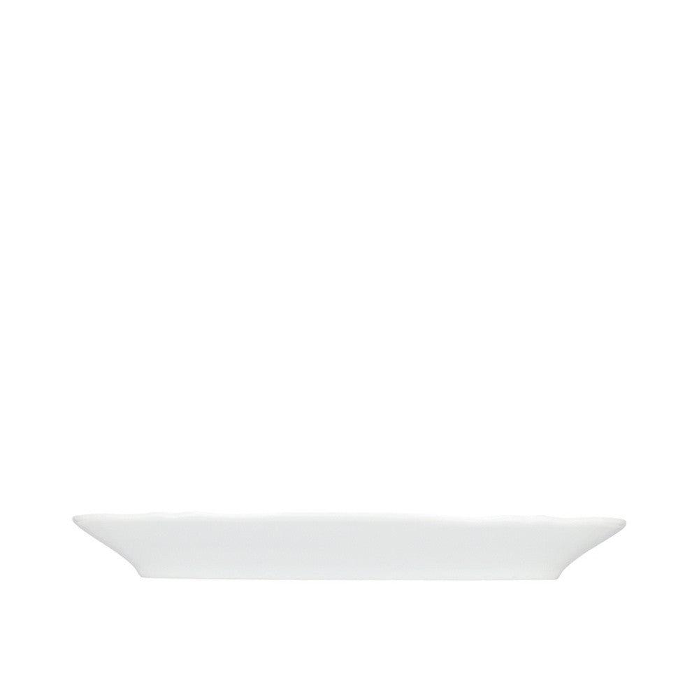 36 cm - H&H New Alba Piatto Presentazione Ovale In Porcellana - Set 6 Pz