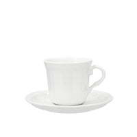 23 cl - H&H New Alba Tazza Tè Con Piattino In Porcellana - Set 6 Pz