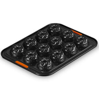 12 Forme - Le Creuset Forme Speciali Stampo Mini Ciambelle Antiaderente In Acciaio al Carbonio