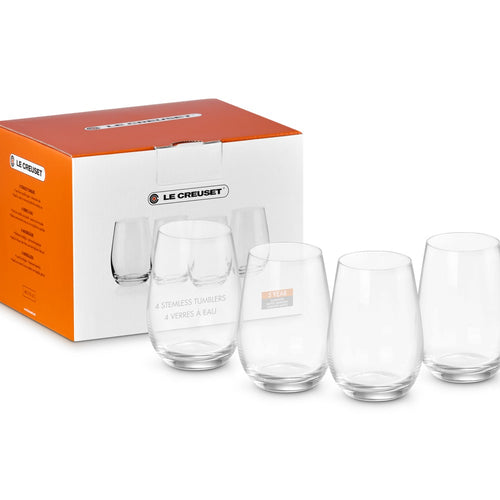 Le Creuset Bicchiere Acqua In Vetro Set 4 Pz
