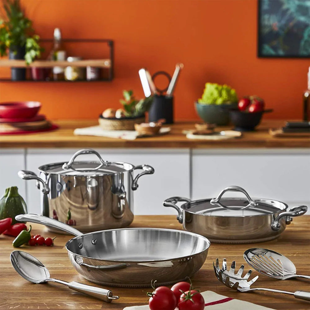 Lagostina Accademia Lagofusion high induction frying pan in stainless steel