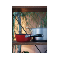 Sambonet 1965 Vintage Quarzo Nero Casseruola Alta Con Coperchio Antiaderente In Alluminio