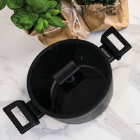 Sambonet Titan Pro Double Induction Coperchio In Vetro  Con Bordo In Silicone