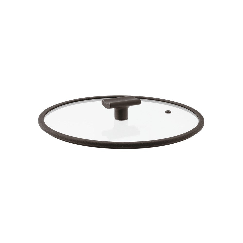 Sambonet Titan Pro Double Induction Coperchio In Vetro  Con Bordo In Silicone