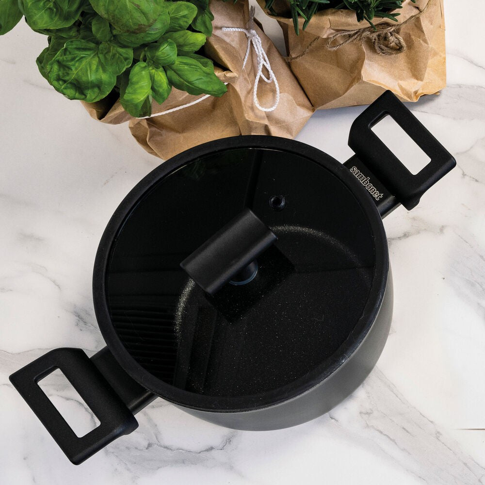 Sambonet Titan Pro Double Induction Casseruola Alta Antiaderente In Alluminio