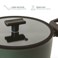 Sambonet Titan Pro Green Casseruola Bassa Antiaderente In Alluminio