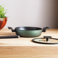 Sambonet Titan Pro Green Casseruola Bassa Antiaderente In Alluminio