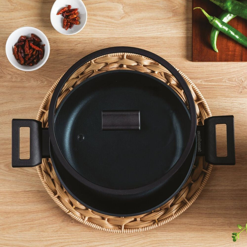 Sambonet Titan Pro Green Casseruola Bassa Antiaderente In Alluminio