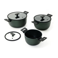 Sambonet Titan Pro Green Casseruola Alta Antiaderente In Alluminio