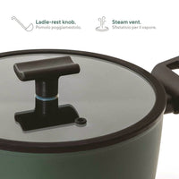 Sambonet Titan Pro Green Casseruola Alta Antiaderente In Alluminio