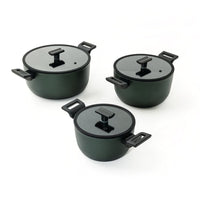 Sambonet Titan Pro Green Casseruola Alta Antiaderente In Alluminio