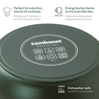 Sambonet Titan Pro Green Padella Alta Antiaderente In Alluminio