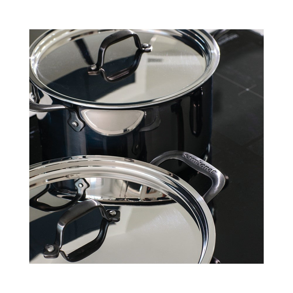 Sambonet Home Chef Pentola Alta Con Coperchio In Acciaio Inox
