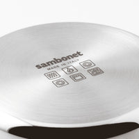 12 cm - Sambonet Home Chef Casseruola Alta Scaldaburro In Acciaio Inox