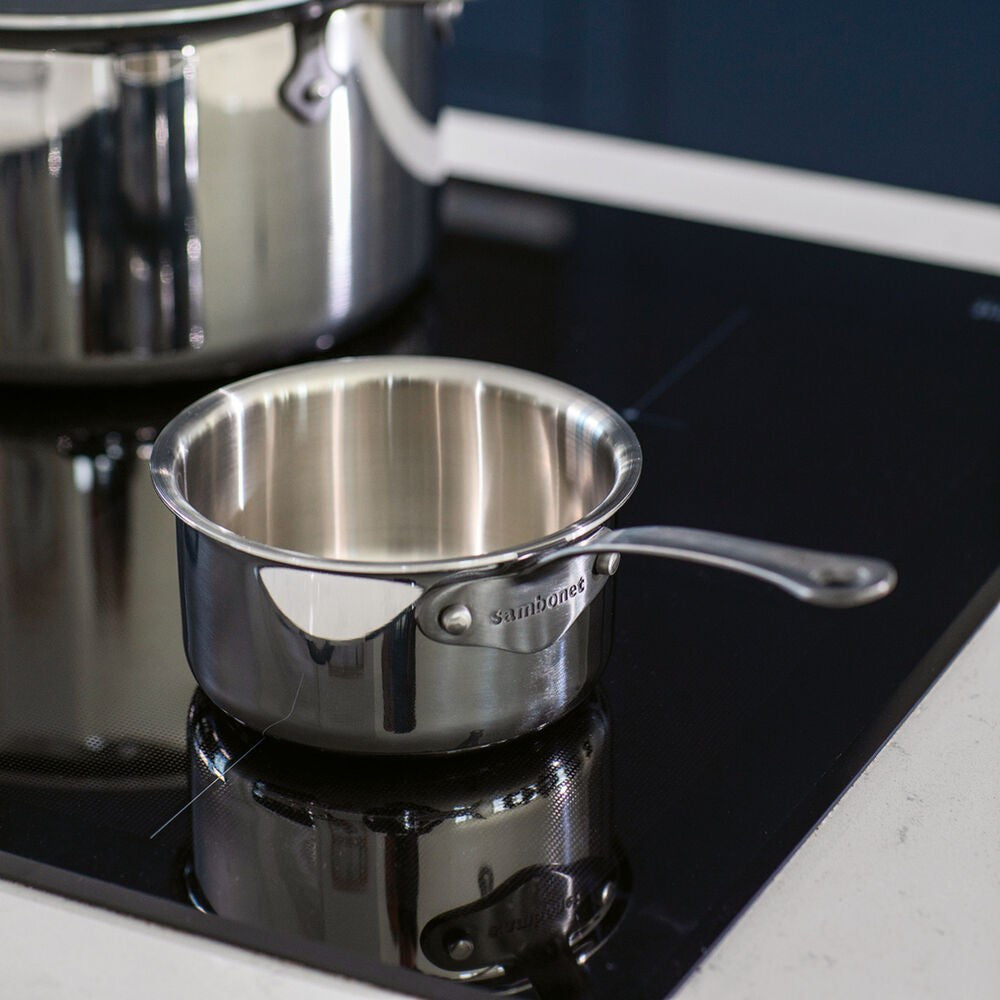 12 cm - Sambonet Home Chef Casseruola Alta Scaldaburro In Acciaio Inox