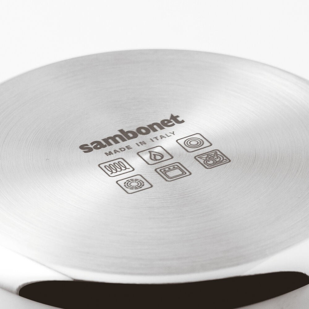 Sambonet Home Chef Casseruola Bassa Con Coperchio In Acciaio Inox