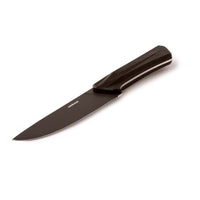 16 cm - Sambonet Black Edge Coltello Cucina In Acciaio Inox Manico In Nylon