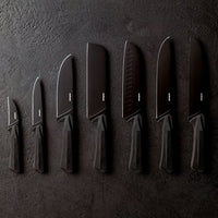 16 cm - Sambonet Black Edge Coltello Cucina In Acciaio Inox Manico In Nylon